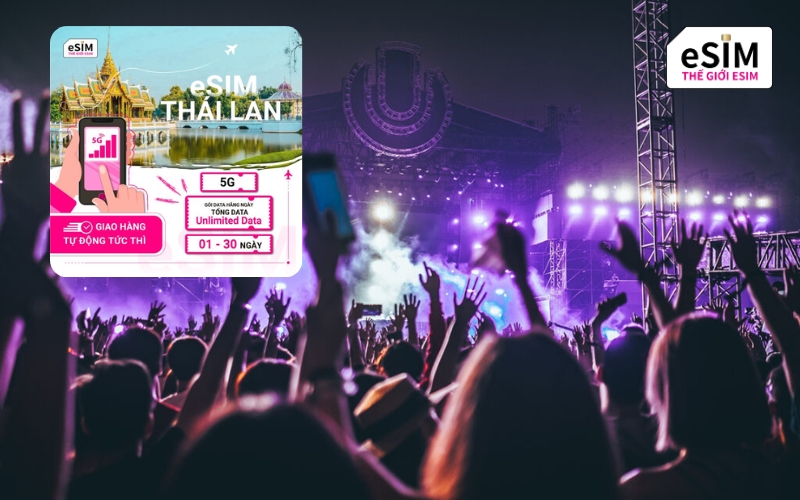 eSIM Thái Lan là bảo bối giúp các fan sở hữu một trải nghiệm concert mượt mà và đẳng cấp